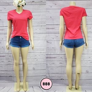 danskin now large junior vneck tshirt